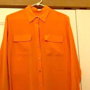 Equipment women’s button down silk shirt